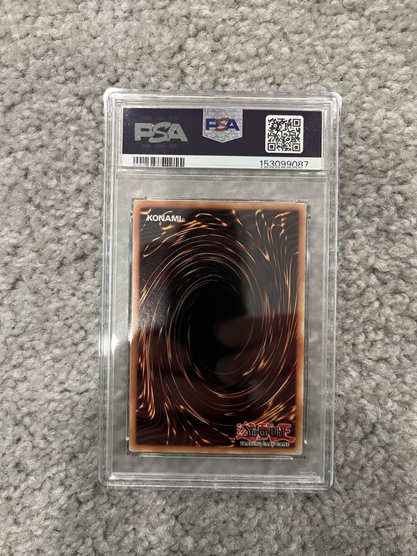 Yu-Gi-Oh Blue-Eyes White Dragon 2022 Ghost Rare 1st Edition PSA 8 view 2