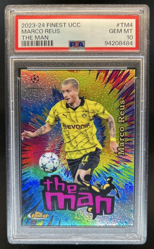 2023-24 Topps Finest UEFA Marco Reus The Man #TM-4 Dortmund PSA 10 GEM MINT