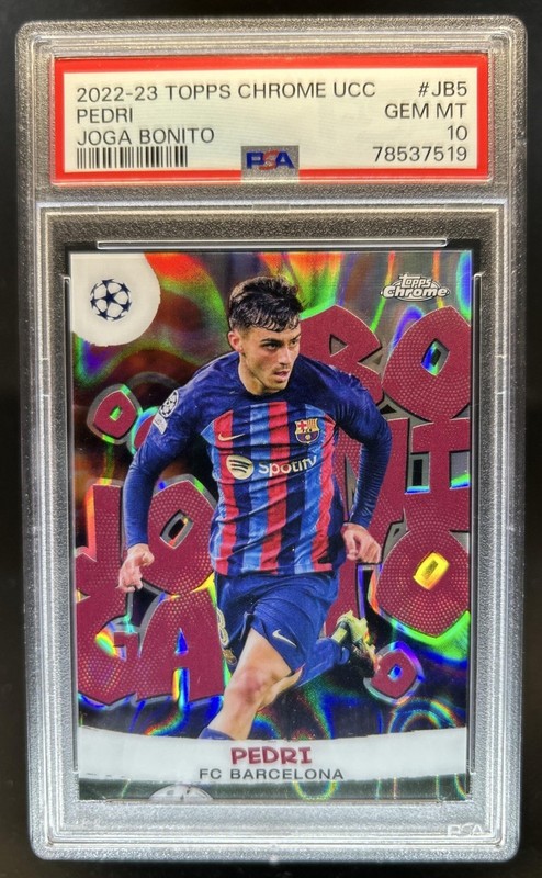 2022-23 Topps Chrome UEFA Pedri Joga Bonito #JB-5 Barcelona PSA 10 GEM MINT