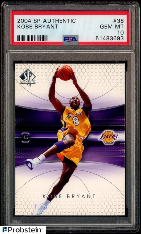 2004 SP Authentic #38 Kobe Bryant Los Angeles Lakers HOF PSA 10 GEM MINT