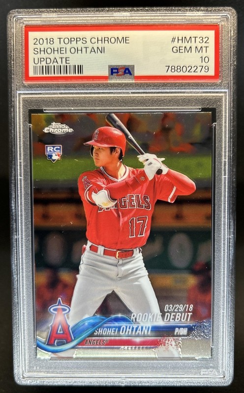2018 Topps Chrome Update Shohei Ohtani RC Rookie #HMT32 Angels PSA 10 GEM MINT