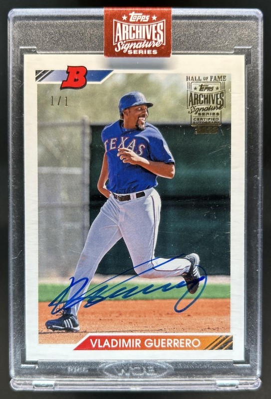 2023 Topps Archives Signature Series Vladimir Guerrero Autograph Auto #1/1