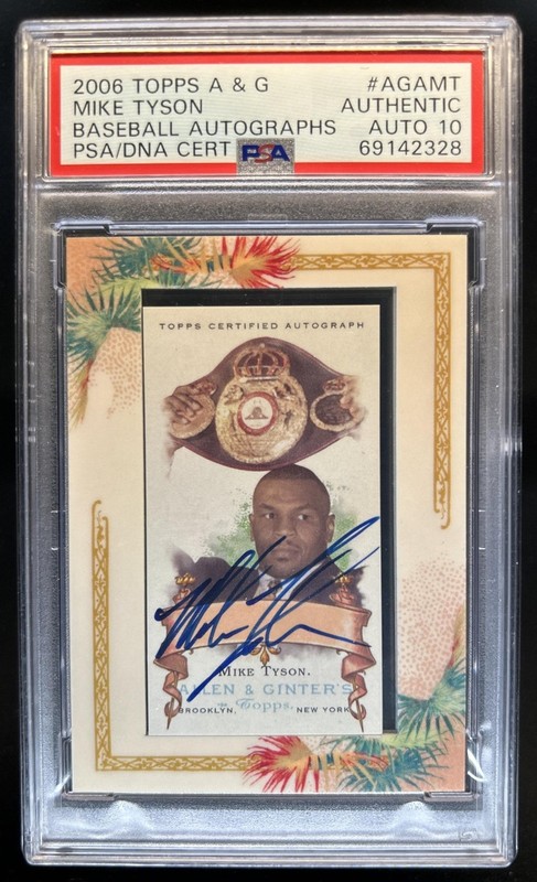 2006 Topps Allen & Ginter Mike Tyson Auto Autograph #AGAMT PSA AUTH 10