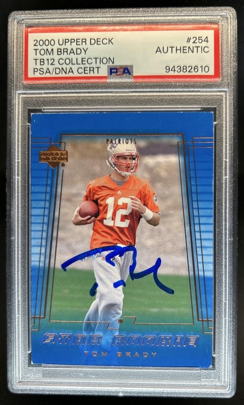 2000 Upper Deck Tom Brady TB12 Auto Autograph RC #254 Patriots PSA Authentic