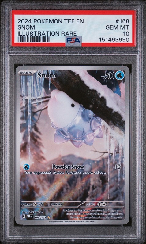 Pokemon Temporal Forces Snom 168 PSA 10