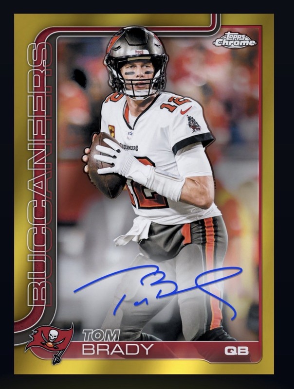 2025 Topps Chrome Tom Brady Auto Gold /50 Legends *DIGITAL CARD* | Bucs