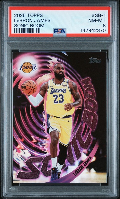 2025-26 Topps #SB-1 LeBron James Sonic Boom view 2