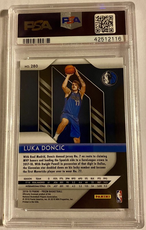 2018-19 Panini Prizm - Luka Dončić #280 (RC) PSA 9  view 2