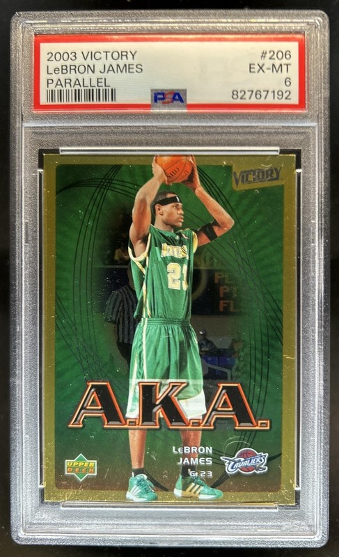 2003-04 Upper Deck Victory Lebron James Parallel RC #/100 Cavaliers PSA 6