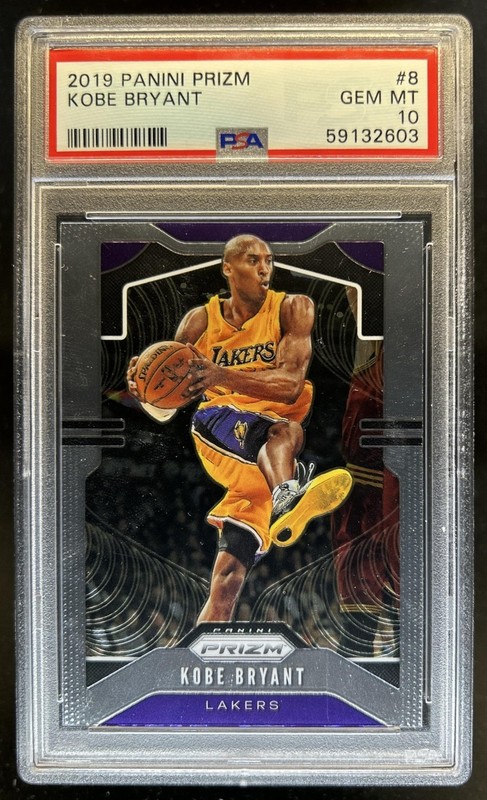 2019-20 Panini Prizm Kobe Bryant #8 Lakers PSA 10 GEM MINT