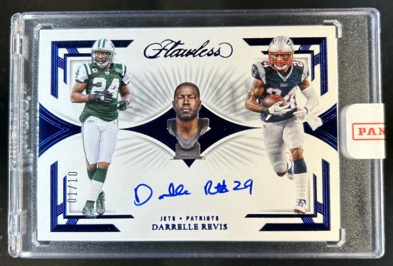 2023 Flawless Darrelle Revis Career Progressions Sapphire Auto #/10 #CP-DR