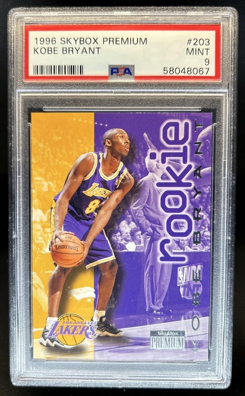 1996-97 Skybox Premium Kobe Bryant Rookie RC #203 Lakers PSA 9