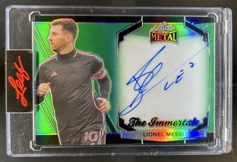 2024 Leaf Metal Lionel Messi The Immortals Auto Autograph #87/100 Miami