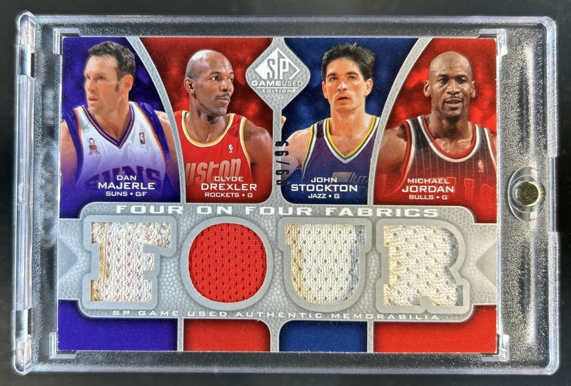 2009-10 SP Game Used Drexler Michael Jordan Frazier Kerr 8 Piece Jersey #/99