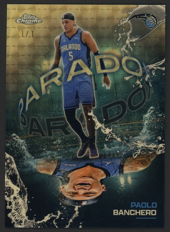 2024-25 Topps Chrome Paradox Superfractor Paolo Banchero Orlando Magic 1/1