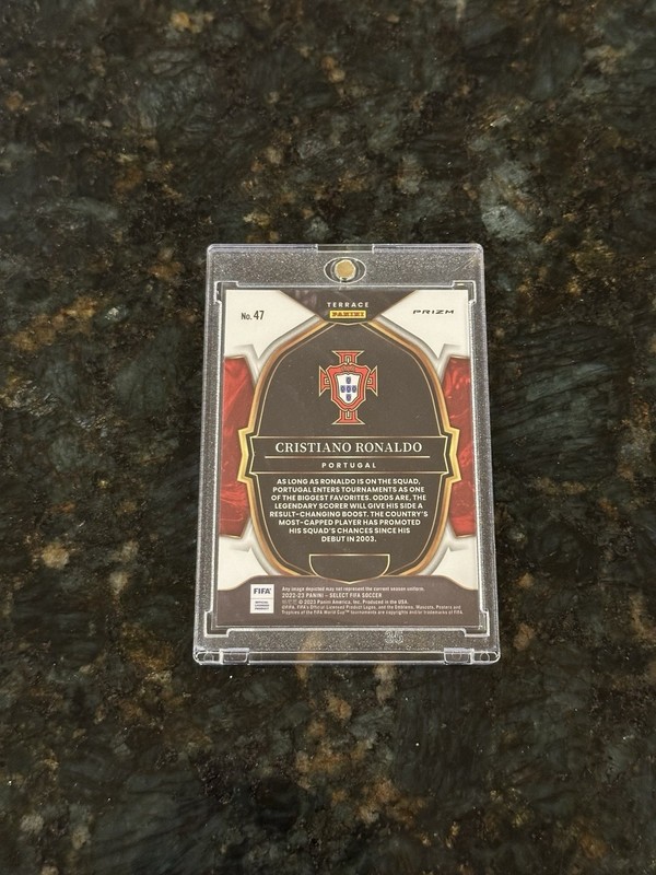 Panini Select Cristiano Ronaldo Red Wave Prizm Ssp Portugal view 2