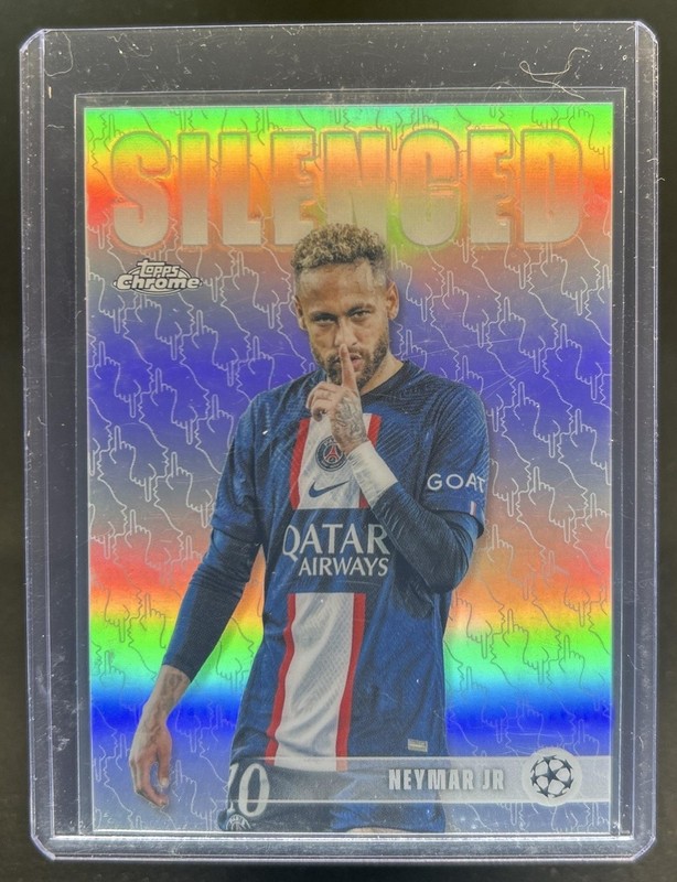 2025-26 Topps Chrome UEFA CC Neymar Jr Silenced #SHH-1 PSG