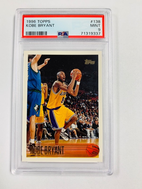 1996 TOPPS KOBE BRYANT ROOKIE #138 PSA 9 MINT LAKERS HOF