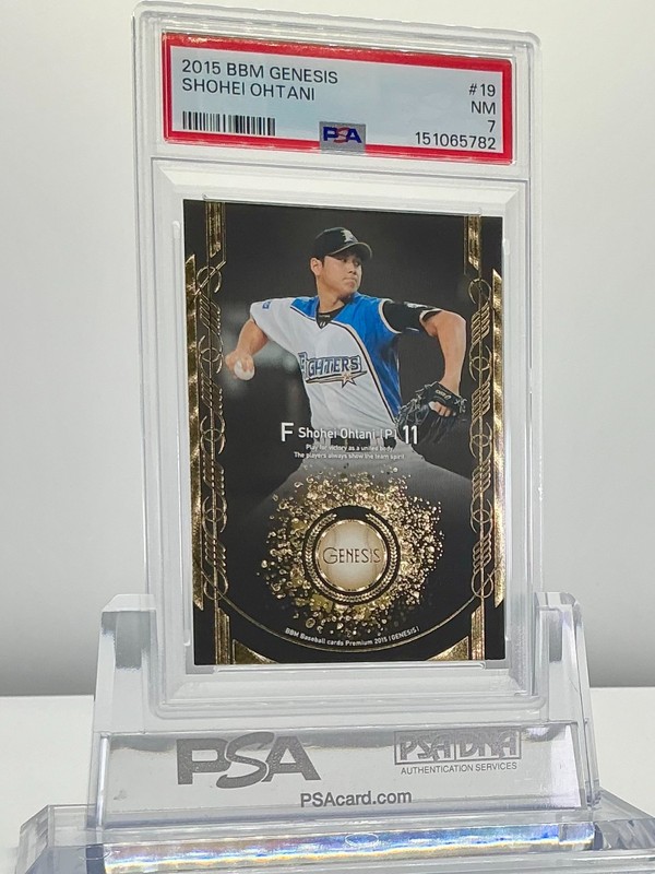 SHOHEI OHTANI 2015BBM GENESIS PITCHING #19 PSA7!LOWPOP!(RC) view 2