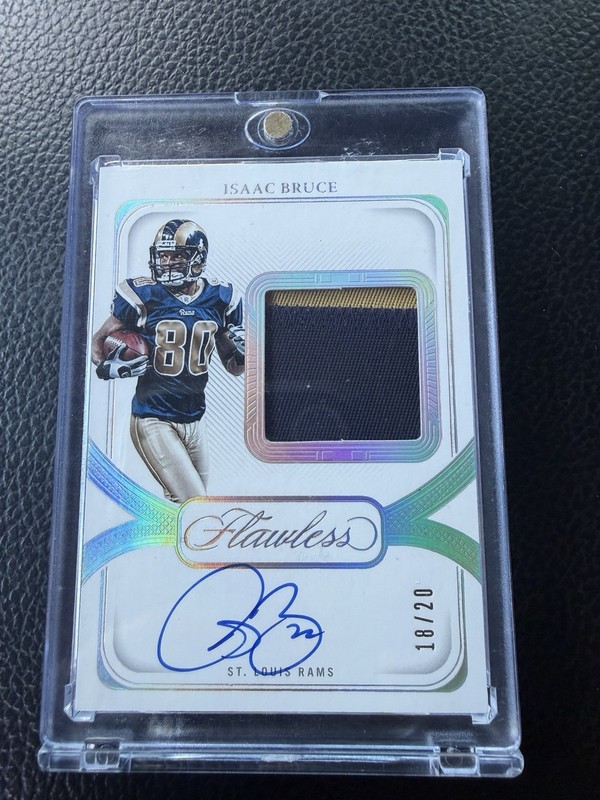 2024 Panini Flawless Isaac Bruce #DPA-IBE /20 Patch Auto 🐐🔥