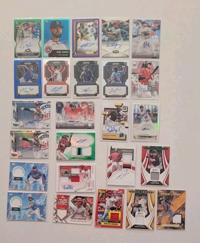 ⚡️2020-25 Topps/ Panini Baseball Auto, Relic, #'d SP's & Patch Auto 25 Card Lot⚡