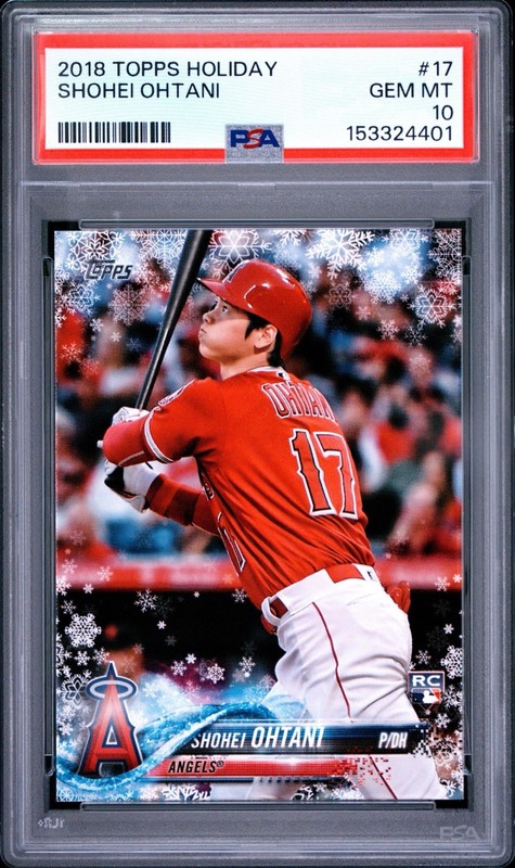 2018 Topps Holiday - Shohei Ohtani #HMW17 (RC) PSA 10 Gem Mint