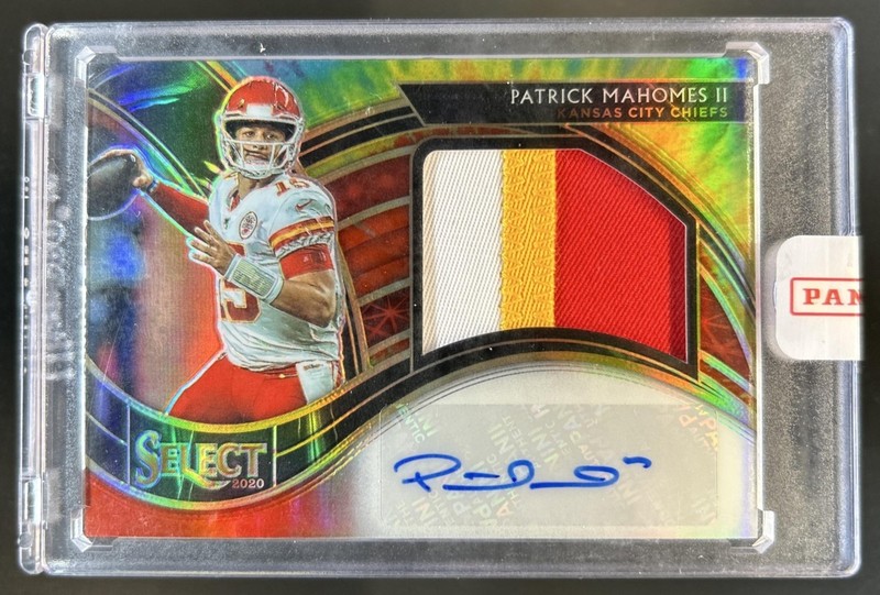 2020 Select Patrick Mahomes II Jumbo Signature Jersey Tie Dye Prizm Auto #/5