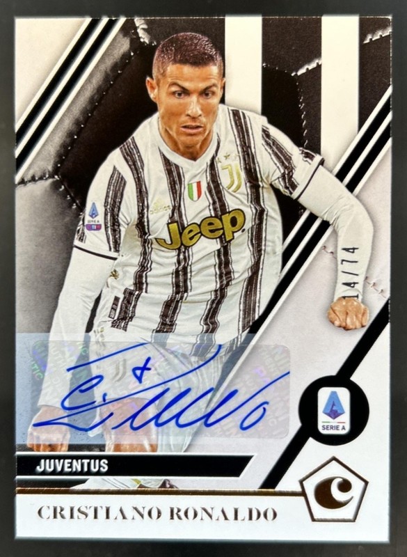2020-21 Chronicles Cristiano Ronaldo Serie A Auto Autograph #/74 Juventus