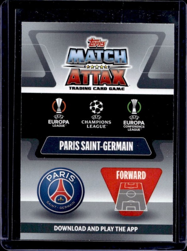 2021 Topps Match Attax Kylian Mbappe Lionel Messi Neymar Power Attack Hero #PAS1 view 2