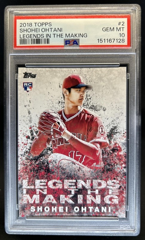 2018 Topps Shohei Ohtani Legends in the Making RC Rookie #LITM-2 PSA 10 GEM MINT