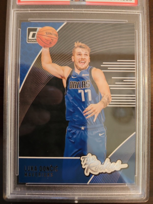 2018 PANINI DONRUSS THE ROOKIES #3 LUKA DONCIC PSA 8 view 2