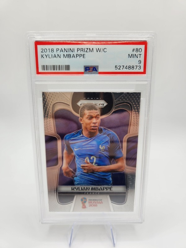 2018 Panini Prizm World Cup - Kylian Mbappe #80 PSA 9 Mint