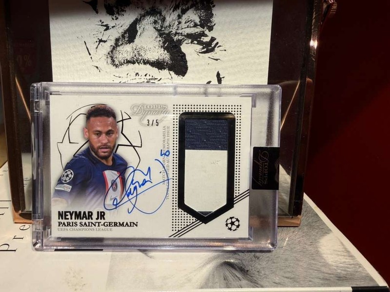 Topps Dynasty Neymar Jr. ON CARD Auto Patch /5 Paris Saint-Germain