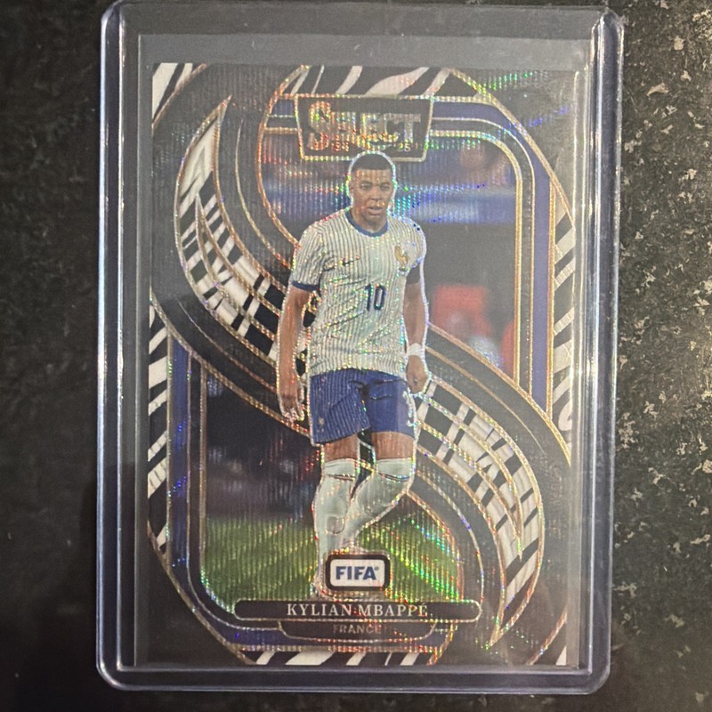 2024-25 Panini Select FIFA KYLIAN MBAPPE Zebra Prizm Mezzanine SSP #169