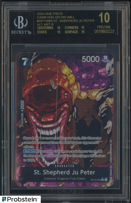 2025 One Piece Carrying/Will OP13084 St Shepherd JU Peter SAR BGS 10 BLACK LABEL