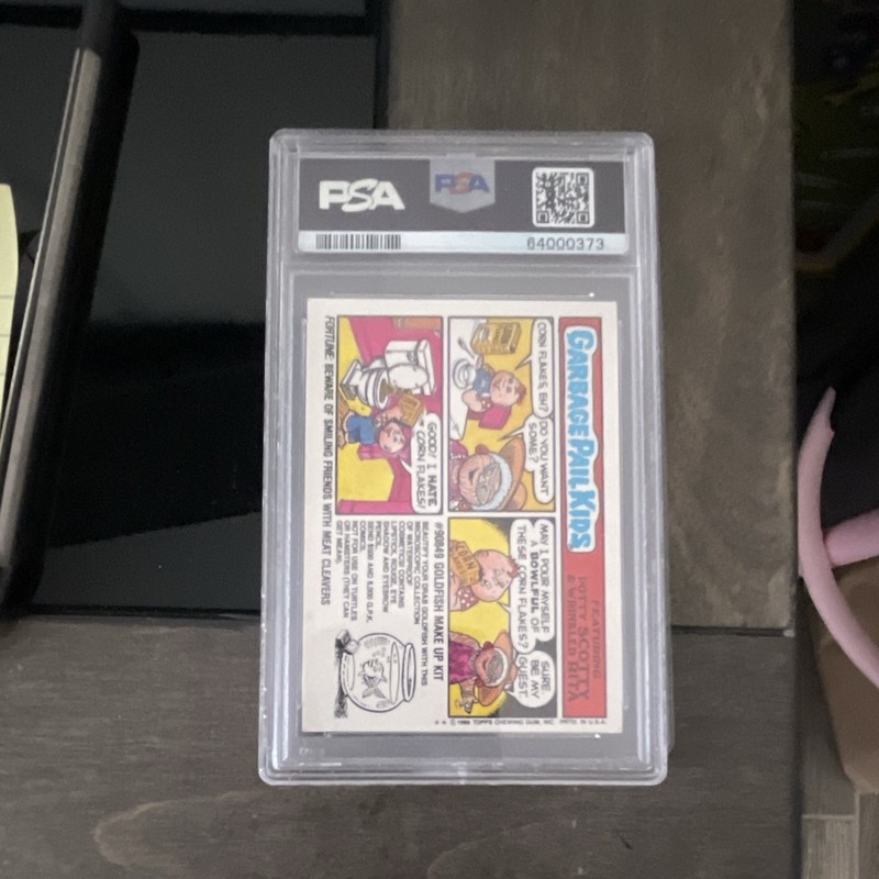Topps 1986 Garbage Pail Kids Stickers #208b Teed-Off Tom PSA 10 view 2