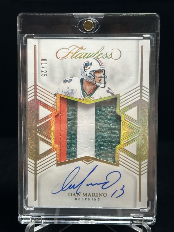 2025 PANINI FLAWLESS DAN MARINO #21 STAR SWATCH PATCH AUTO 1/25 (eBay 1/1)