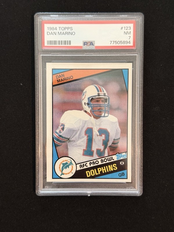 1984 Topps - Dan Marino #123 (RC) PSA 7 NM