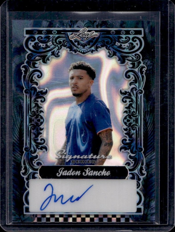 2025 Leaf Signature Series Jadon Sancho Auto Autograph Lava Platinum Blue #1/1