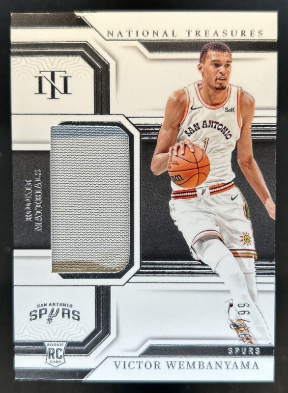 2023-24 National Treasures Victor Wembanyama Rookie Materials RC Jersey #/99