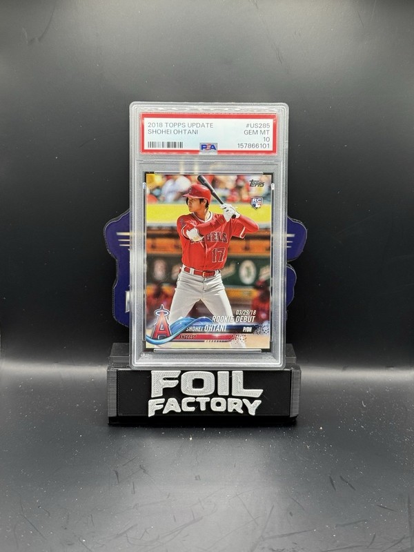 2018 Topps Update Baseball Shohei Ohtani Rookie Debut Card #US285 Graded PSA 10