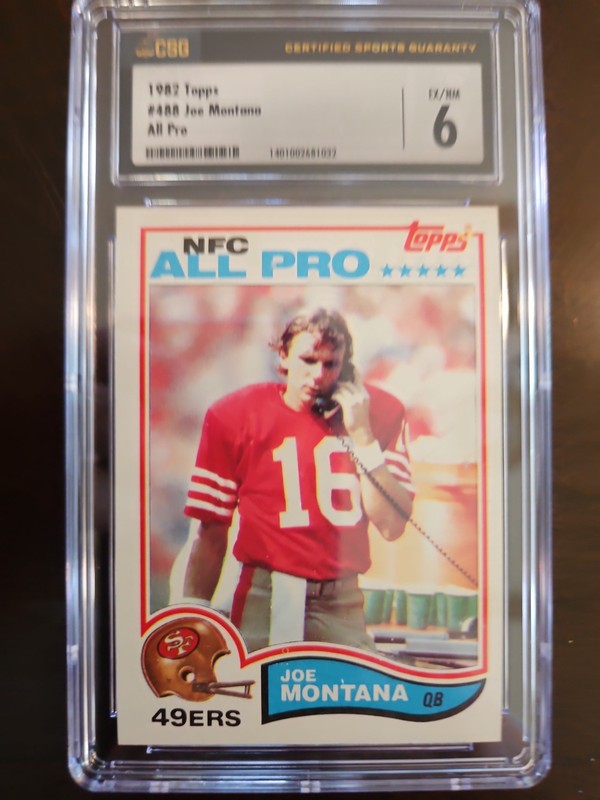1982 Topps - Joe Montana #488 PSA 6