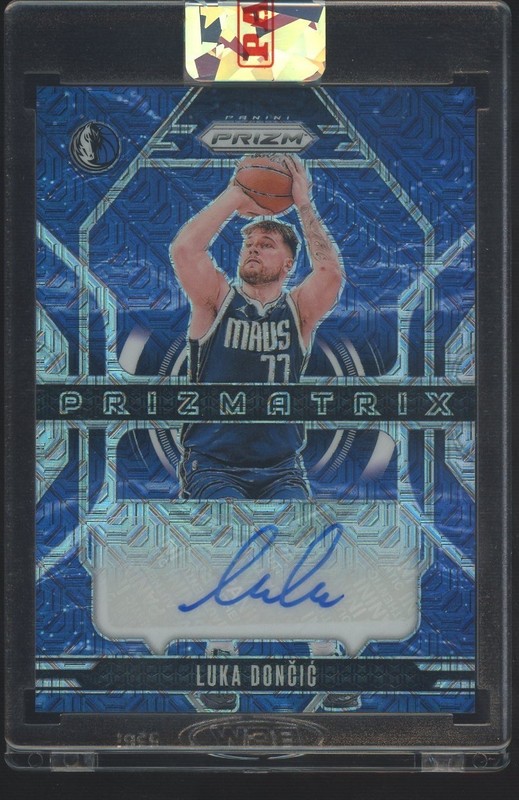 2024-25 Panini Mojo Prizm Prizmatrix Luka Doncic Dallas Mavericks AUTO 16/25