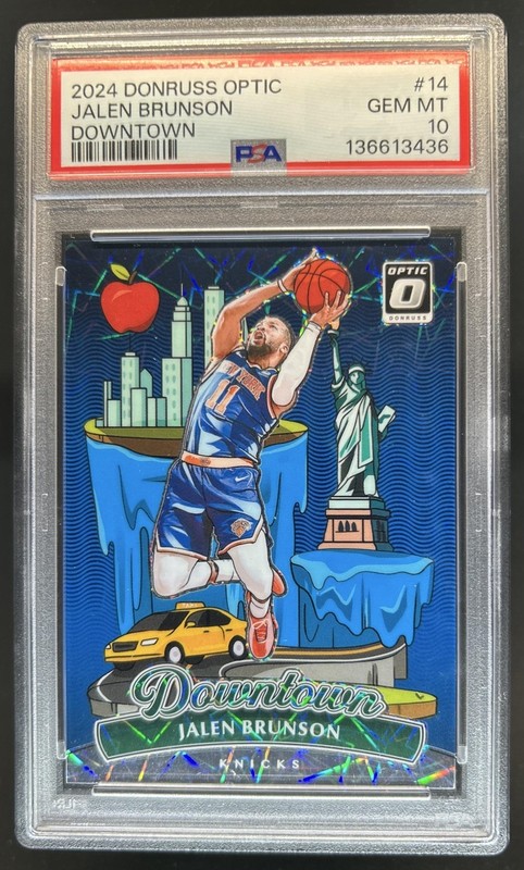 2024-25 Panini Donruss Optic Jalen Brunson Downtown SP #14 Knicks PSA 10