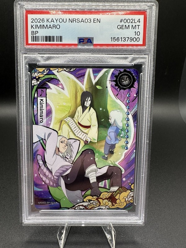 KAYOU NARUTO NRSA03 JIN CHAPTER NA BP #002L4 KIMIMARO 584/999 PSA 10