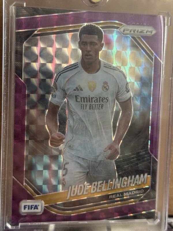 2026 Panini Prizm FIFA Jude Bellingham Purple Mosaic /135 #186
