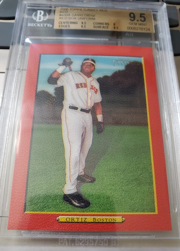 2006 Turkey Red DAVID ORTIZ Red Border Insert Card #450A PSA 9.5 Boston RED SOX