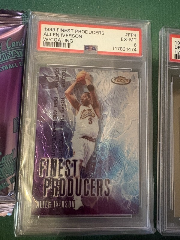 2 PSA Graded basketball cards lot plus numbered, patch, auto l,color +packs view 2