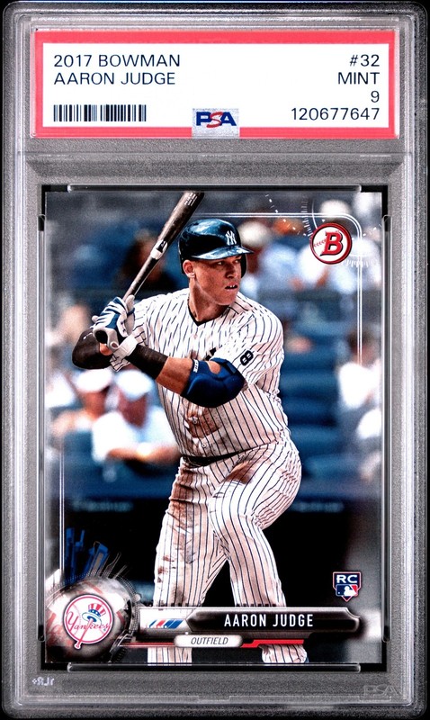 2017 Bowman Baseball Aaron Judge #32 RC Rookie PSA 9