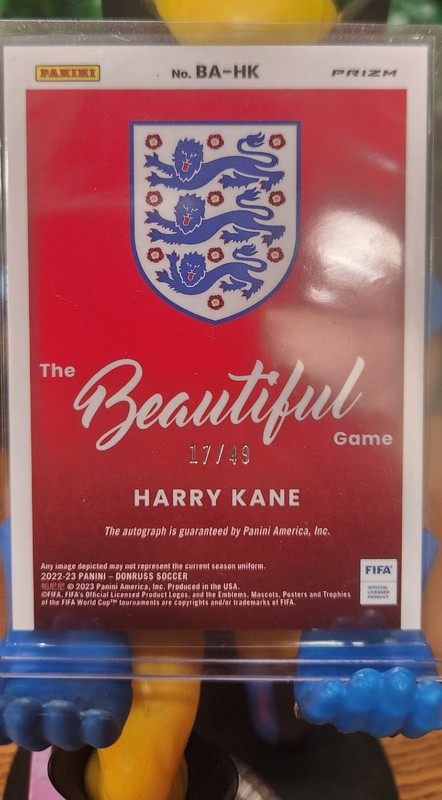 2022 Panini Prizm FIFA Harry Kane Autograph The Beautiful Game /49 SSP view 2